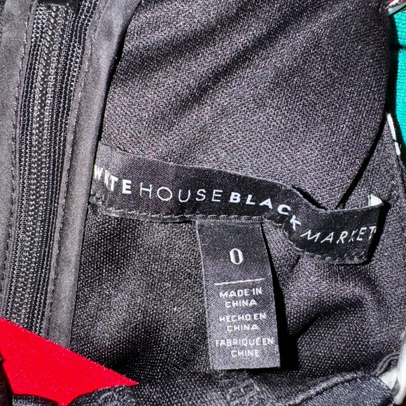 WHBM jumper. Size 0 . Like new condition. Pretty black and white print, stretchy - Picture 5 of 5